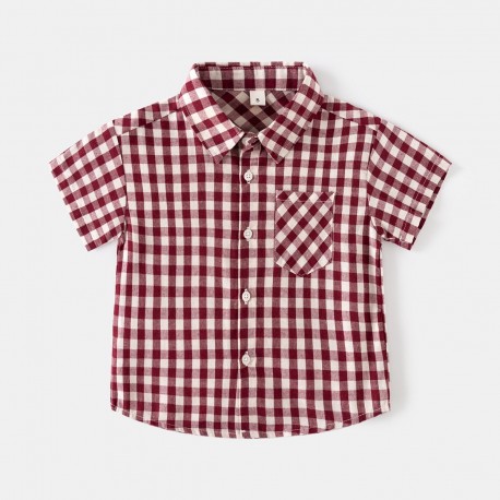 Maroon Plaid Shirt