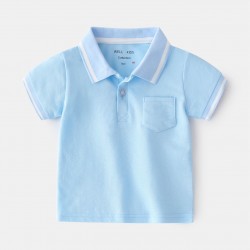Light Blue Pocket Polo Shirt