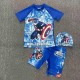 3in1 Blue Captain Amer1ca Swimsuits