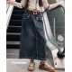 Black Denim Skirt (no belt)