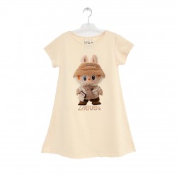 Cream Labubu Dress