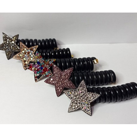 Sparkle Star Spiral Hair Accessories