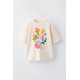 Zarra Cream Floral T-shirt