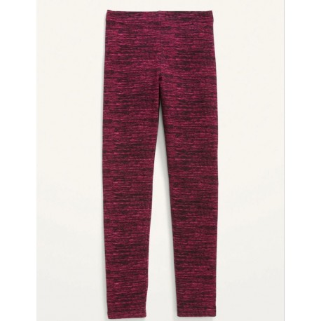OldN@vy Maroon  Space Dye Leggings
