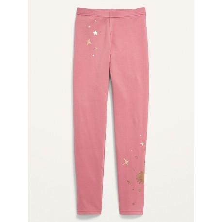 OldN@vy Pink Gold Stars Leggings