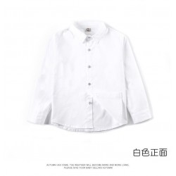 White Basic Long Sleeve Shirt