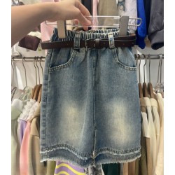Washed Denim Skirt ( no belt)
