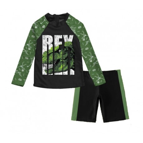 Green T-Rex LS Swimsuit