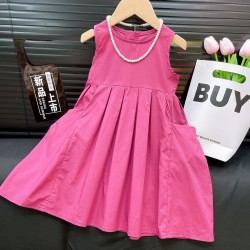 Pink Oversized Korean Dress