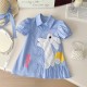 Blue Bunny Puffy Dress