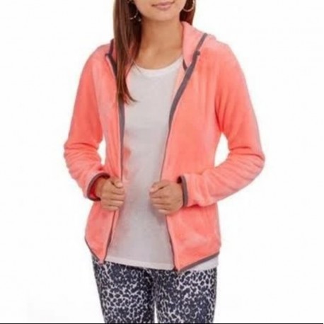 Peach Velvet Fur Jackets