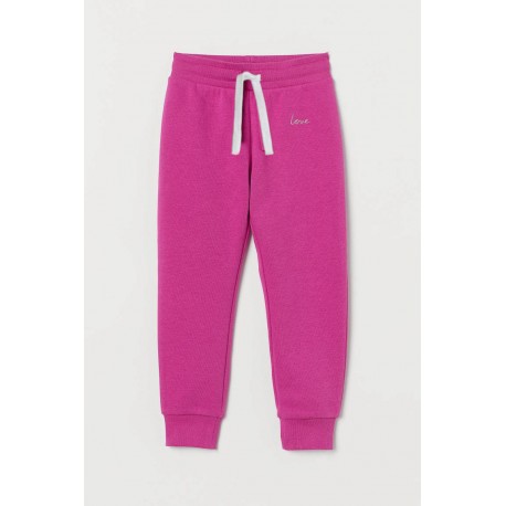 HM Hot Pink Love Jogger Pants