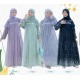 Purple Needles Tulle Gamis 