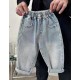 Basic Denim Pull On Pants