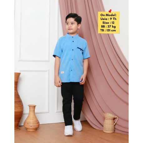 Light Blue Kemeja Koko