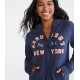 Aer0postale Blue New York Hoodie Jacket