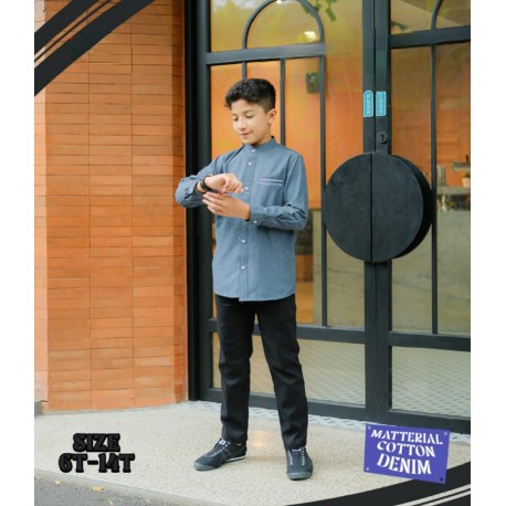 Grey Elegant Boy Koko Shirt