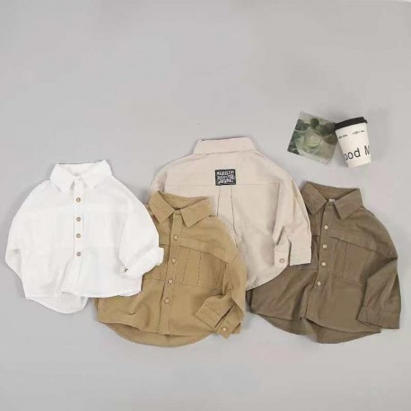 Beige Front Fantastic Long Sleeve Shirt