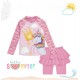 Pink Crown Unicorn Swimsuit Set