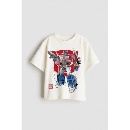 White Tr@nsformers T-Shirt