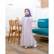 Purple Pastel Stripe Gamis
