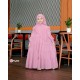 Pink Puffy Sleeves Gamis