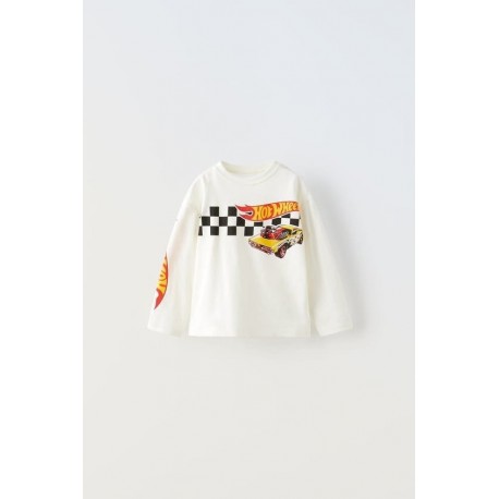 White H0twheels LS T-Shirt