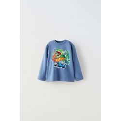 Blue H0twheels LS T-Shirt