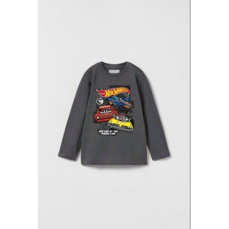 Dark Grey H0twheels LS T-Shirt