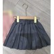 Grey Pleated Skort
