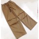 Brown Oversized Back Pocket Denim Pants
