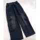 Blue Denim Cargo Pants
