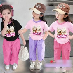 Pink Exciting Macaron Set Cargo Pink Pants