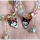 Black Kur0mi Rainbow Pastel Bracelet