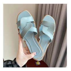 Blue Flat Sandal