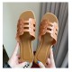Brown Yima Flat Sandal