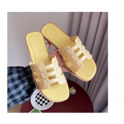 Yellow Yima Flat Sandal