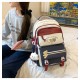 White Red Navy Three Heart Bear Backpack