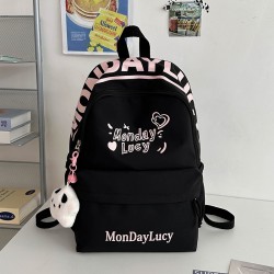 Black Pink Monday Backpack