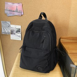 Black Side Zipper Backpack