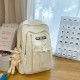 White Front Drawstring Backpack