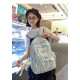 Blue Front Drawstring Backpack