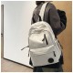 Grey Side Zipper Backpack