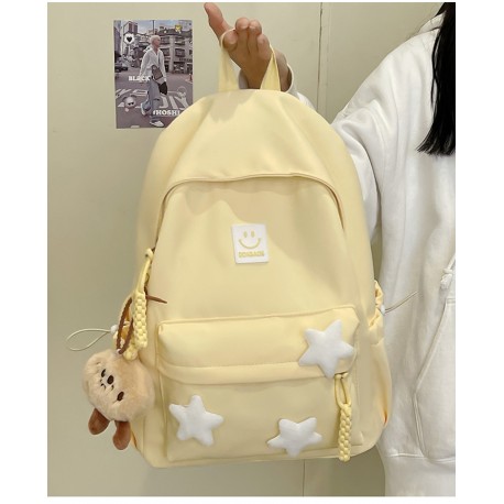 Yellow Three Stars Backpack