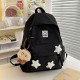 Black  Three Stars Backpack