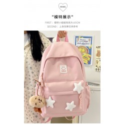 Pink Three Stars Backpack