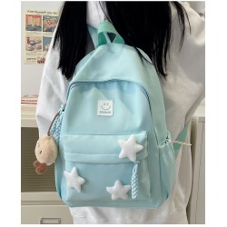 Blue Three Stars Backpack