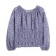 0shkosh Blue Floral Smocked Top