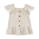 0shkosh Cream Lace Button Peplum Top