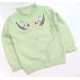 Green Rabbit Leaves Knit Cardigan